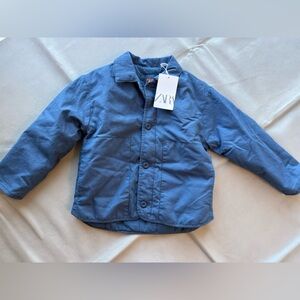 Zara blue padded jacket